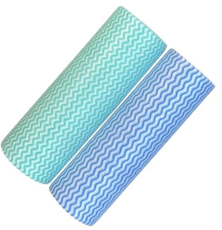 IMIKEYA 2rollos Paños Cocina Desechables Lavado Multifunción Toallas Limpieza Absorbentes Aceite