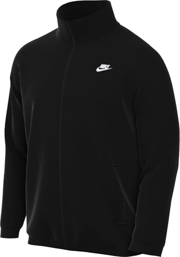 Nike Giacca in Maglia Club – Uomo, Nero/Nero/Bianco, FQ3426-010, L