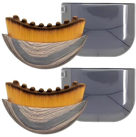2 Stück Lymphatic Contour Face Brush,Lymphbürsten gesicht,Lymphdrainage Gesicht,Trockenbürste lymphdrainage,Trockene Gesichtsbürste, Kinn- und Kieferformung,Für Gesichtskontur