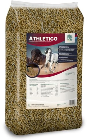 ALL-WIN Horse Athletico 15 kg | High Protein Ergänzer für Pferde | Muskelaufbau & Trainingsunterstützung | 31% Rohprotein | getreidefrei mit Kartoffeleiweiß | Vitamin- & Mineralstoffkomplex
