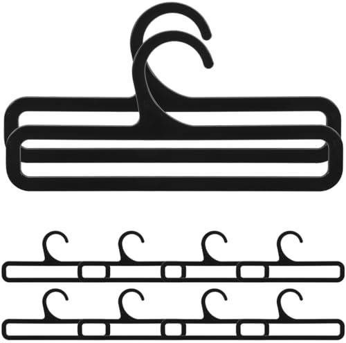 Alipis 10 Piezas Organizador para Bufandas y Corbatas Perchas de Plástico Resistente para Cinturones y Pañuelos Colgador Multifuncional para Armario Ligero para Almacenamiento y