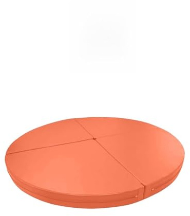 Tapete de Pole Dance, tapete Grueso para Barra de Striptease, Almohadilla de Seguridad para Pista de Baile, cojín Multiusos, 120 cm x 5 cm (47 x 2), tapete de Baile Naranja Duradero para a