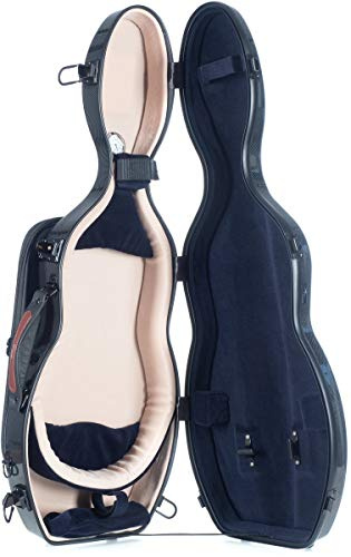 Geigenkoffer Glasfaser Ultra Light 4/4 point black - navy blue M-Case + Notentasche