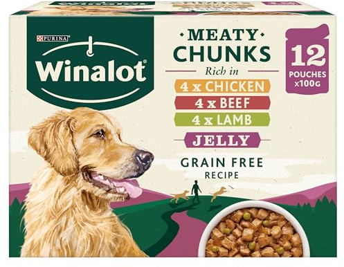 Winalot hundmatspåsar blandade i gelé, 12 x 100 g