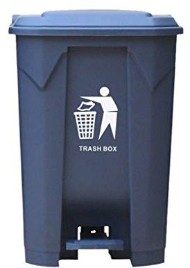 QYRKYP Poubelle Commerciale, Type de Pédale Multifonction Épaissir Poubelle Seau de Nettoyage Des Déchets de Cuisine Haute Capacité Poubelles Intérieures/Extérieures,Gris,100L
