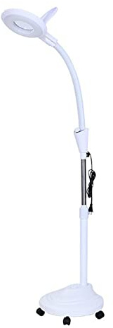 DHssxz Lámpara de Lupa 8X Lámpara de Piso Luz de Lupa Lámpara de pie Altura Ajustable con Brazo Giratorio Plegable por Maquillaje De Belleza Protección de la Piel Manicura de uñas Tatuaje
