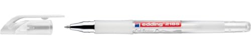 edding 2185 Gelroller - Weiß - 10 Stifte - 0,7 mm - Gelschreiber zum Schreiben, Farben, Mandala, Bullet Journal - Gelstift Schreiben, Gelstift Zeichnen