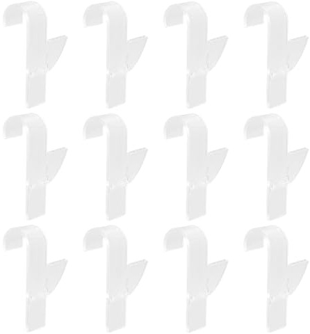 Lot de 12 crochets transparents pour radiateur de salle de bain, porte-radiateurs, porte-salle de bain, porte-manteau mural pour peignoir, vêtements et serviettes, pour radiateurs standard