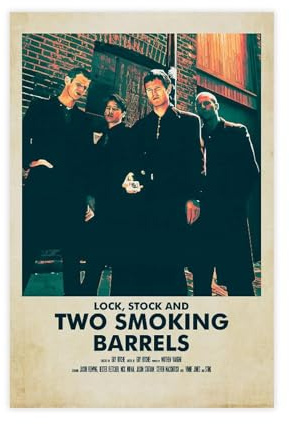 Generic Lock, Stock And Two Smoking Barrels Movie Poster1 Canvas Poster Wall Art Decor Print Picture Paintings for Living Room Bedroom Decoration Unframe: 12x18inch(30x45cm)
