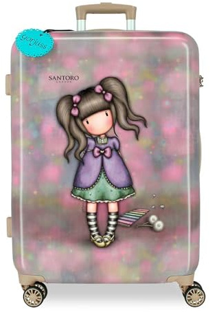 Gorjuss Joumma Whispered Key Valigia Media, Multicolore, 45 x 67 x 26 cm, rigida ABS con chiusura TSA 64L 3,86 kg, 4 ruote doppie, Multicolore, Taglia única, Valigia media, multicolore, taglia unica,