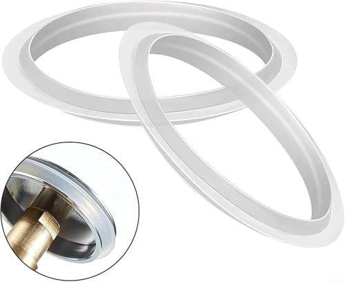 Gdfnmogo Gummidichtung für Waschbecken, transparente Silikon-Dichtung, Ersatzdichtung, Badewannen-O-Ring-Dichtung, Gummidichtung für Badezimmer, Waschbeckenablauf (41,5 x 33 mm)