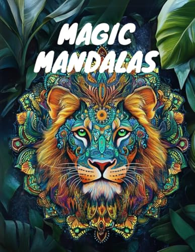 Magic Mandalas: Tibetische Drachen und Dämonen: Malbuch für Erwachsene und Kinder ab 10 Jahren