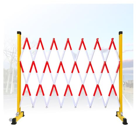 Verkehrszaun, Mobile Sicherheitsleitplankentür, Erweiterbarer Glasfaserzaun Mit Gummibasis, Einfach Zu Verwenden For Verkehrskontrollaufzüge(500 X 120cm)