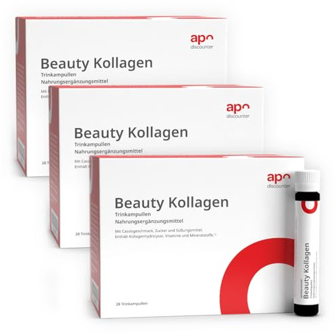 Beauty Kollagen Trinkampullen mit Hyaluron von apodiscounter 3x28x25 ml