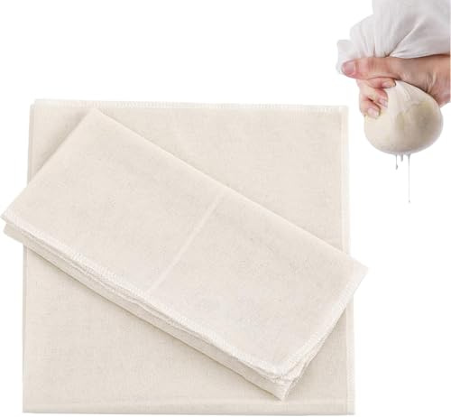 SANTUO 6 paños de queso para colar 50 x 50 cm, paños de muselina para cocinar, tela de algodón, colador de alimentos, filtro de tela de muselina para colar cocinar y hornear