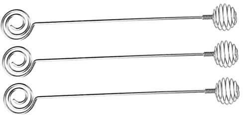 Didiseaon 3pcs Stainless Steel Honey Dipper Sticks Food Grade Honey Stirring Wands for Syrups Viscous Substances for Kitchen Use Packaging