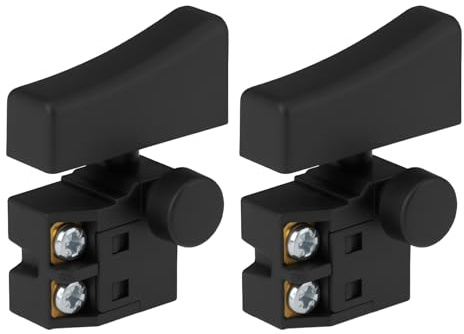 2x Interruptor de Gatillo y Control de Potencia para Sierra Eléctrica y Taladro de Mano CA 250 V 6 A