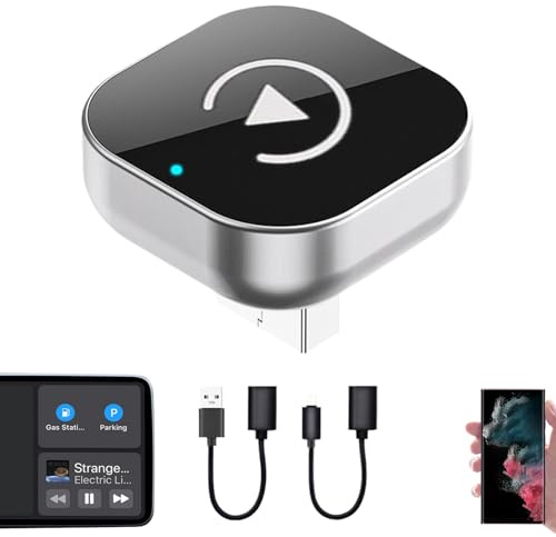 Adaptador Inalámbrico Para Pantalla De Coche - USB Para Transmisión Sin Cables | Plug & Play, Compacto, Navegación, Asistente De Voz, Multimedia, Fácil De Instalar, Conexión, Accesorio, Movilidad, Com