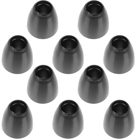 IMUSINICE Gommini Auricolari in Silicone Nero per Stetoscopio, Punte Auricolari Piccole di Ricambio, Set da 10 Pezzi per Esami Medici, Comodi e Facili da Pulire, Adatti a Uso Professionale