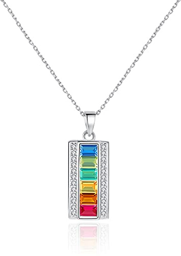 färgglada topas hänge halsband för kvinnor fina smycken collier