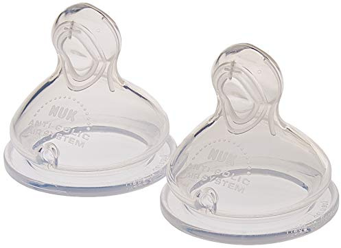 Silikon Ersatzsauger für NUK Serenity Plus Babyflasche | 6-18 Monate | Anti-Colic | 2er Pack