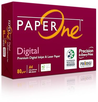 PaperOne™ Ramette de 500 feuilles de papier de copie numérique neutre en carbone, 80 g/m², format A4