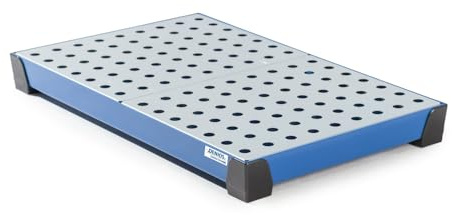 Kleingebindewanne classic-line aus Stahl, lackiert, m. verzinktem Lochblech, 30 Liter, 987x600x95