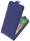 foto-kontor Custodia Compatibile con Brondi Amico Smartphone XL Nero Modello Tascabile Stile Flip Cover Blu/Azzurro