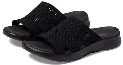 Skechers dam GO Walk Flex Sandal ELATION, 0, Svart textil, 37 EU