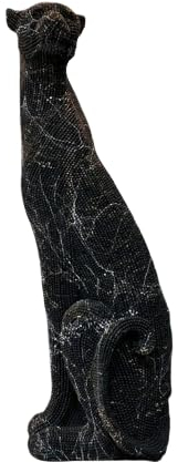 Mukemel Midnight Panther (41,1 cm, Tierdekoration, Jaguar-Statue, Geparden-Skulptur, afrikanisch) Designs (schwarz)
