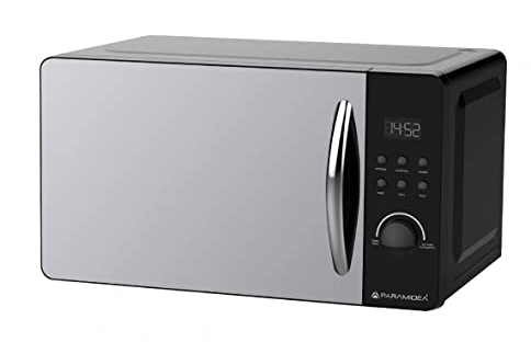 PYRAMIDEA Forno a Microonde Digitale con Porta a Specchio 20L Potenza 800W Colore Nero FOM201N