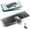 Wireless Keyboard and Mouse Set 2.4Ghz & Bluetooth, Rechargeable Portable Compact Silent Slim Multi-Device Computer Keyboard & Mouse Combos Compatible with Mac, Microsoft, PC, Laptop, iPad, Flat