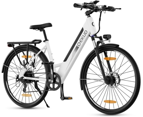 Qekud 26 E-Bike, 26M208 Elektrofahrrad mit 36V 12Ah Akku, 7 Gang E Bike Herren Damen, 250W Motor, Reichweite 100km bis 25 km/h, Elektrofahrräde mit APP