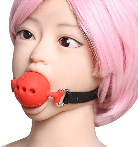 LTMDESH BDSM Knebel Sex Fetish Sex Spiele Training Knebel Silikon Knebel Ball Gag Mund Plug Extremer Sex Knebel SM Bondage Verstellbarer Ballknebel Erotische Sexspielzeuge,L