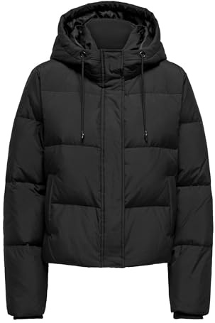 ONLY Femme Short Down Jacket Onlalice Noos Otw Veste Courte En Duvet, Noir, S EU