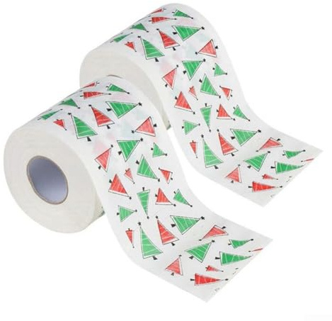 Lecreatekit Chérir les fêtes avec de délicieux rouleaux de papier toilette motif Père Noël (E)