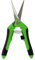 Stainless Steel Floral Snips - Green Gardening Tool, Pruning Shears, Trimming Scissors, Straight Tip, Soft Comfort Grip, Locking Handle, Spring Loaded Handles, Deadheading Flowers