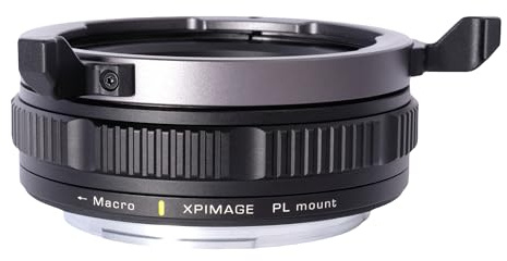XPIMAGE Bague d'adaptation pour Monture d'objectif Compatible avec Appareil Photo PL vers Sony E avec Mise au Point Macro (13 mm) A7M3 A7M4