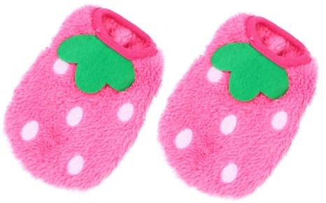 Toyvian Entzückendes Chihuahua Kostüm aus Coral Fleece 2 Stück Warm und Atmungsaktiv für Kleine Hunde und Kaninchen im Winter