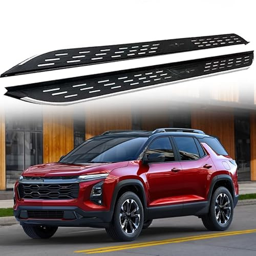 Lot de 2 marchepieds pour Chevy Equinox 2025 2026 avec supports de matériel d'installation, texture unique et dispositifs antidérapants