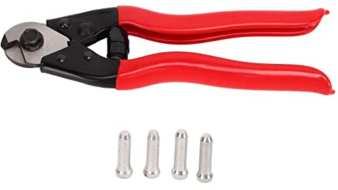 XGOUGUAAU Bike Cable Cutter Pliers, Multifunctional Brake and Shift Cable Cutter with Sharp Manganese Steel Blade, Non - Slip Handle for Inner Wire and 4mm Copper Wire