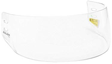 Bauer Halbvisier Pro Straight Medium Cut, Größe:Senior, Transparent, Kunststoff, Eishockey, Gesichtsschutz