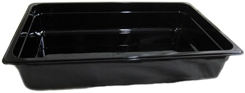 airbrush-city GN 1/1 Gastronormbehälter GN-Behälter 16 Liter Tiefe 100mm Kunststoff schwarz