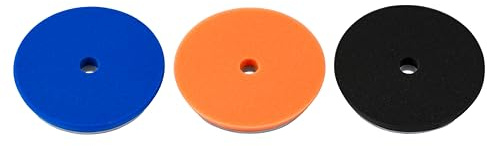 Lake Country 6.5 HDO Foam Polishing Pad Kit (3-Pack) – Premium Heavy Duty Orbital Polishing Pads for Painted Surfaces – Fits 6 Backing Plate