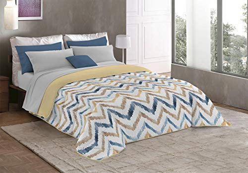 MB HOME ITALY Trapunta Invernale in Microfibra, Hippy, Matrimoniale