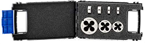 Baercoil BAER Gewindeschneider Set HSS: Schneideisen Rund: M3-12 - Schneideisen Satz - Gewindeschneideisen - Außengewindeschneider - Schneideisenset - Außengewinde schneiden