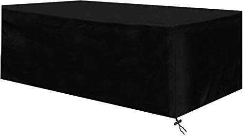 QINGMUSENLIN Gartenmöbel Abdeckung, Abdeckplane für Gartenmöbel Wasserdicht Winterfest, Alle Größen Atmungsaktiv Oxford Schutzhülle Gartenmöbel Rechteckig UV-Outdoor Furniture Cover