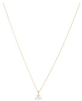 Kate Spade New York Trio Prong Pendant, Cream/Gold