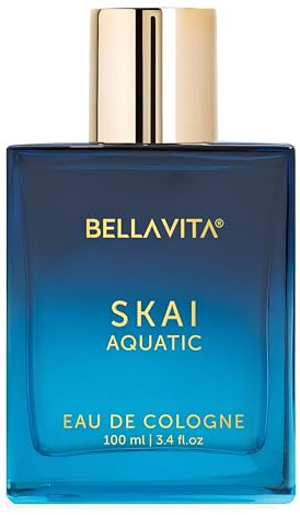 Bellavita Luxury SKAI Eau de Cologne | 100 ml | Unisex Perfume for Men and Women | Gift choice for Birthday and Anniversary