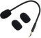eMagTech Kopfhörer-Mikrofon-Ersatz, kompatibel mit Turtle Beach, mit Schwammhüllen, Kopfhörer-Mikrofon, Gaming-Headset-Mikrofon, Mikrofon-Zubehör, Schwarz
